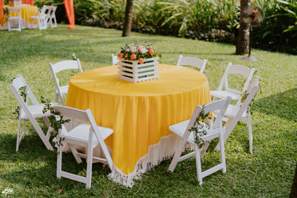 Tablescape and Floral detail — Pool Party decor — Alila Diwa Goa